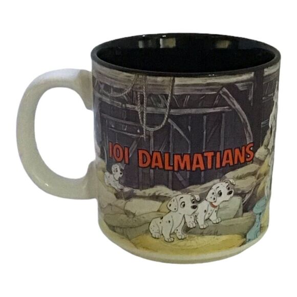 Vintage Walt Disney's "101 Dalmatians" Coffee Mug Ceramic Puppy Cup - Picture 1 of 6